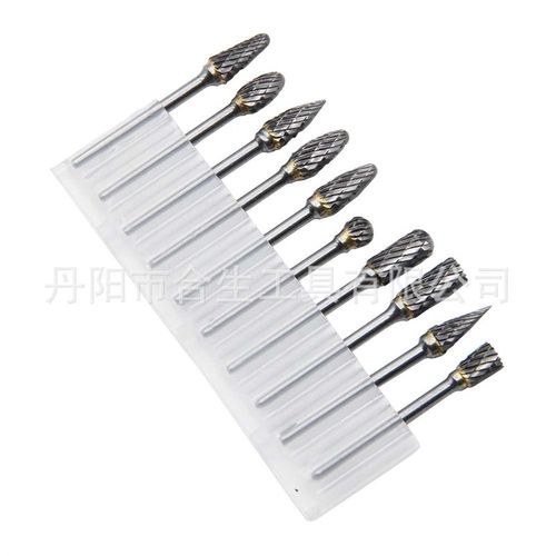 10pc硬质合金旋转锉 3*6双纹钨钢磨头 电磨用模具木工单纹打磨锉