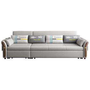 办公室沙发床带贵妃客厅2023年新款三人多功能科技布两用2米以上