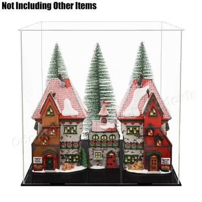 30cm Acrylic Display Case Self-Install Clear Cube Box V Dust