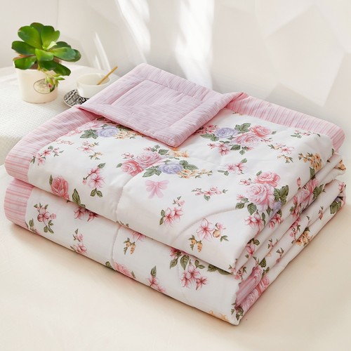 可水洗全棉夏凉被单双人空调被100%纯棉薄被春夏季被子被芯可机洗