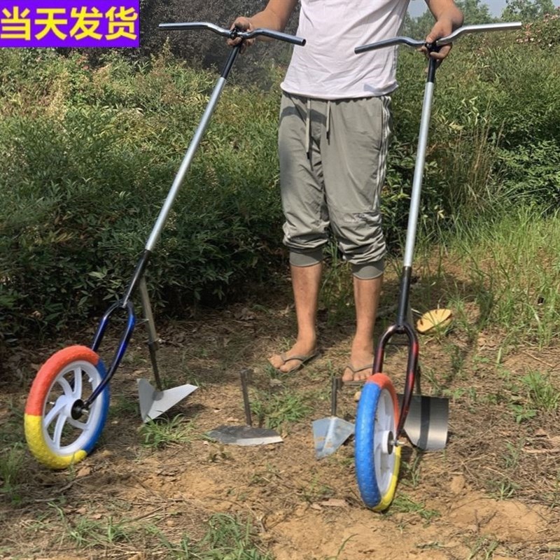 开沟起垄一体机耕地机翻土除草松土神器犁地旋耕小型起垄开沟农用