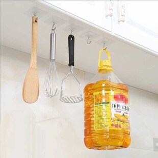 贴承重粘胶挂钩勾免挂钩打孔白灰水泥墙墙壁粉墙承重粘钩贴勾