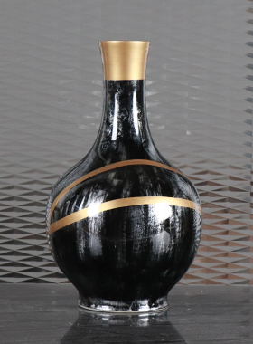 现代新中式创意软装陶瓷花器装饰摆件售楼部酒店T前台客厅玄关摆