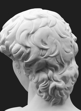 树脂头像摆件文艺范立体绘画雕塑石膏像室内装饰品摆设树脂几何体