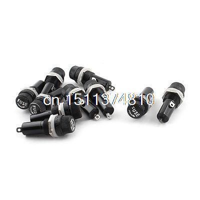 速发10 Pcs Screw Cap 14mm Panel Mounting 6mm x 30mm Fuse Hol