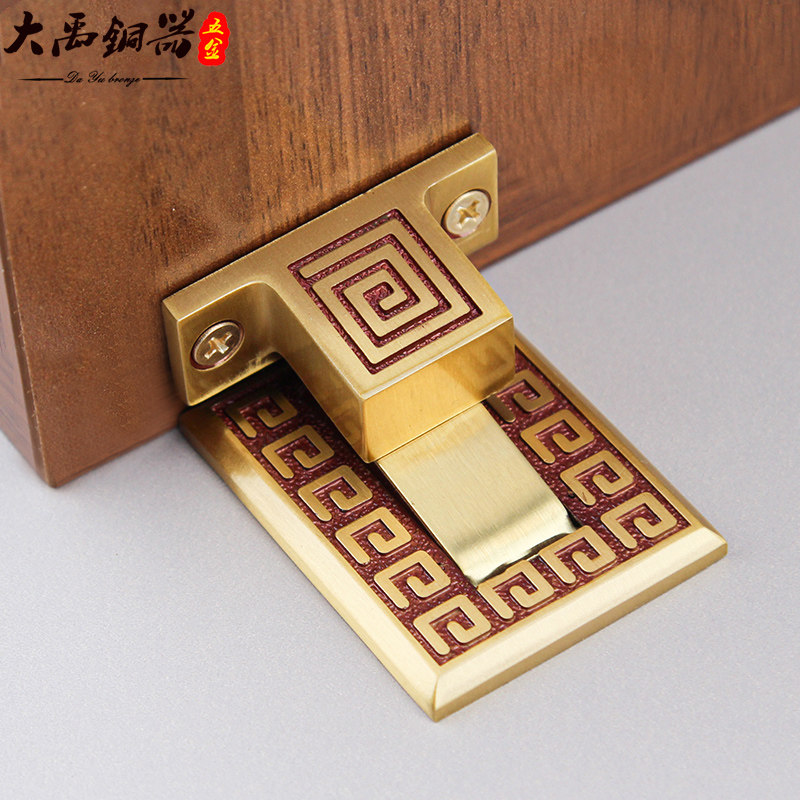家用中式门吸新地吸防风s强磁门碰防撞门挡器门阻器卫生间固定静
