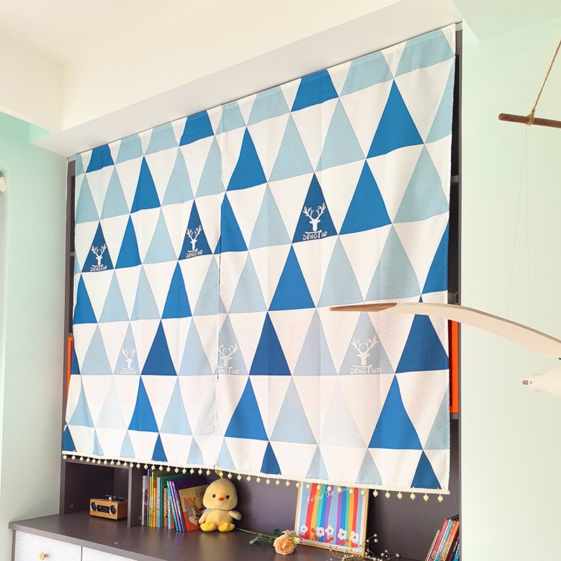 屏风隔断布帘厨房杂物收纳柜遮挡帘门口好看的卧室门帘免打孔挡板