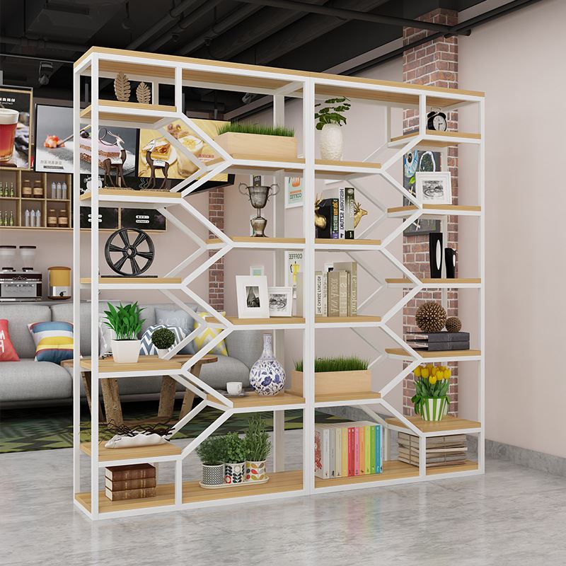 商品展示货架产品陈列展柜钢木书架仓储架家S用置物架展示货柜