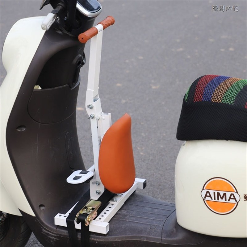 电瓶车前置儿童座椅可折叠踏板车小孩坐垫电动自行车宝宝婴儿坐椅