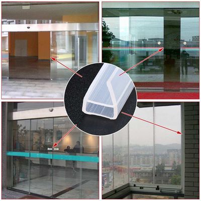 6 8 10 12mm  Shape Glass Door Seals Silicone Rubber Shower B