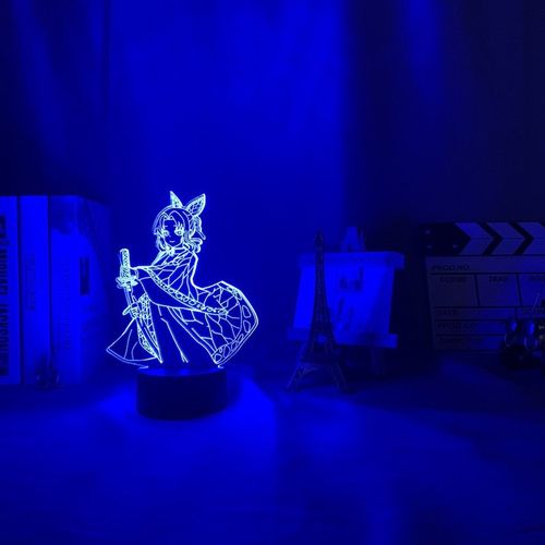 3d Lamp Anime Demon Slayer Kocho Kanae Light for Bedroom De