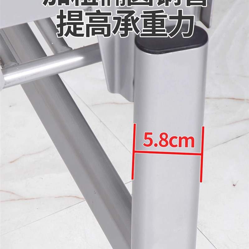 办公桌支架高质量金属简约折叠带轮子移动拼装侧S翻板培训会议桌