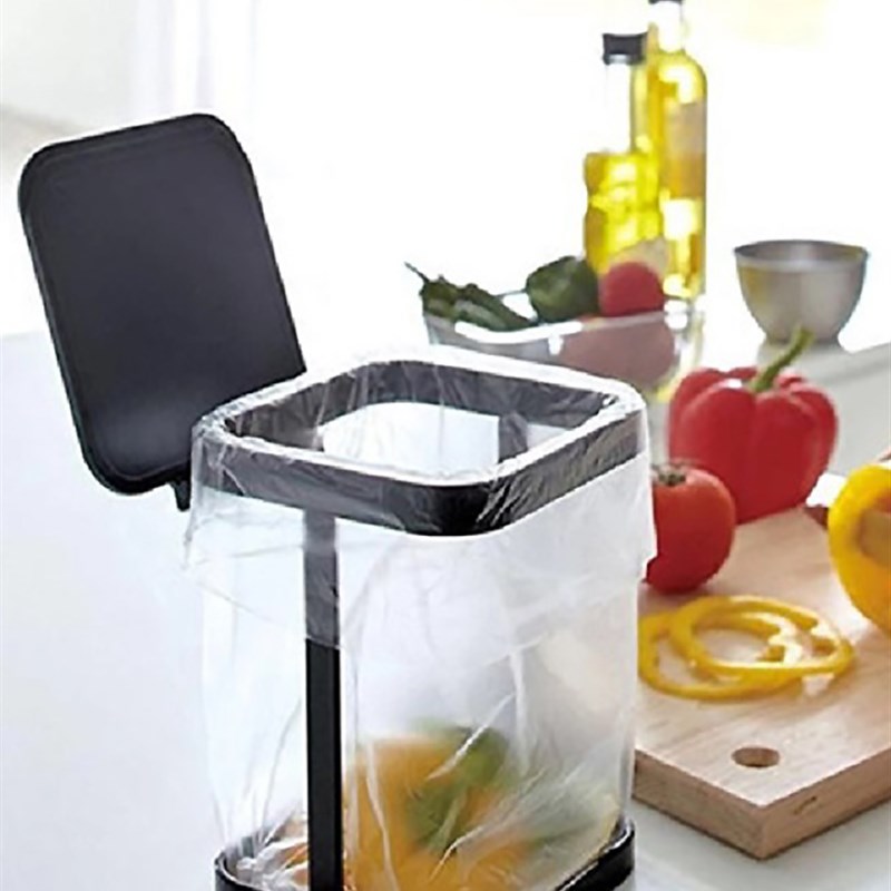 卧室迷你方形铁艺垃圾架家用厨房台面落地小号垃S圾桶带盖收纳简