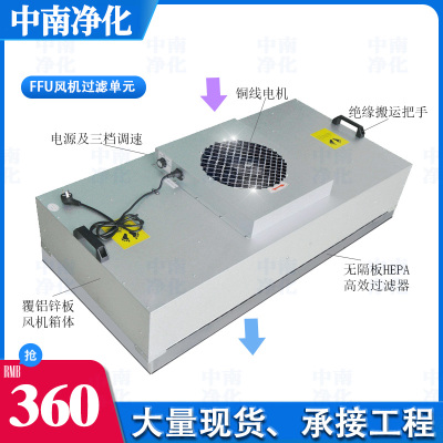 ffu工业空气净化器风机过滤单元百级层流罩无尘车间工作台洁净棚