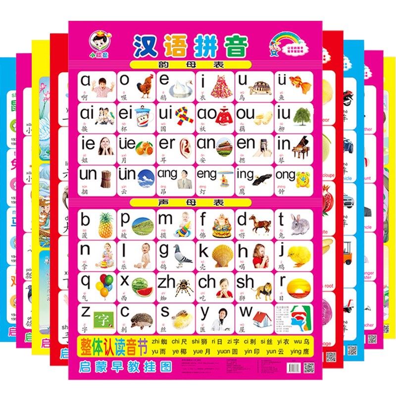 速发推荐Phonetic alphabet wall stick baby literacy chart cha