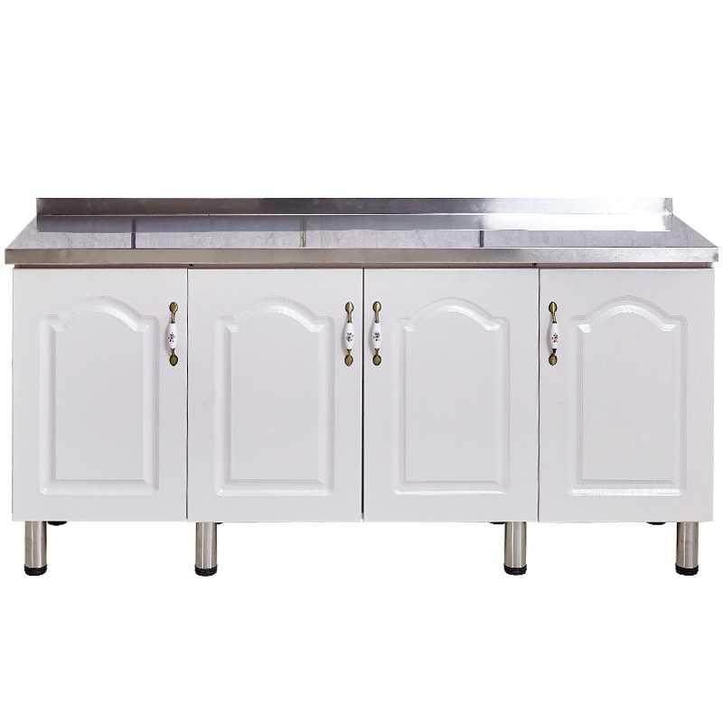 简易橱柜平面农村家用厨房灶台一体不锈钢放碗柜子移动组装经济型