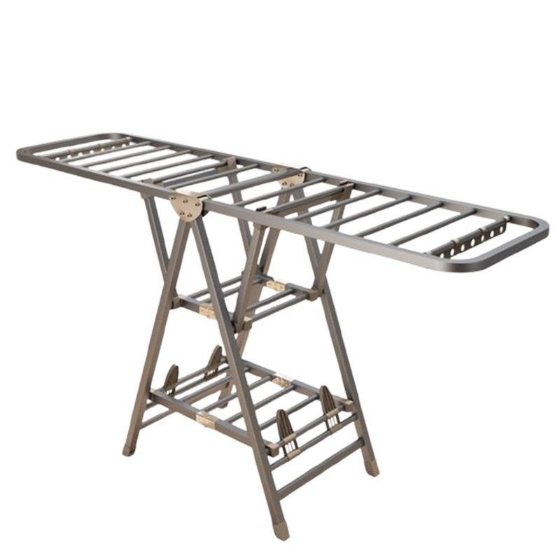 折叠晾衣架落地家用阳台晒衣架室内简易衣架多功能衣杆晒被子神器,家装主材,固定式晾衣架,淘宝优惠券,粉丝福利购,淘宝优惠卷