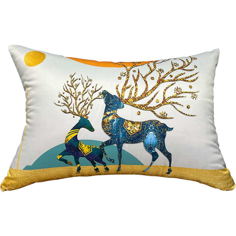 长方形抱枕沙发客厅靠垫大靠背垫靠枕套罩长条腰枕枕头不含芯夏