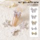 Decorations Gold Silver 3.D Bow pcs Cha Alloy NailtAr