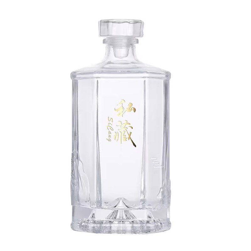 工厂销玻璃白f酒瓶空瓶1斤2斤家用高档自酿泡酒容器散酒密封分装