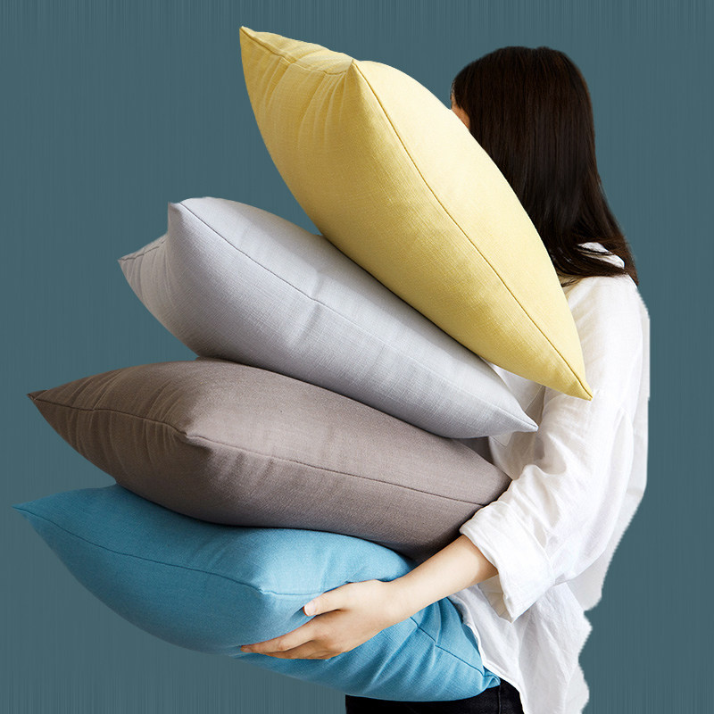 亚麻抱枕套不含芯客厅大号靠垫沙发办公室简约靠背床头靠枕腰枕,居家布艺,靠垫/抱枕,淘宝优惠券,粉丝福利购,淘宝优惠卷