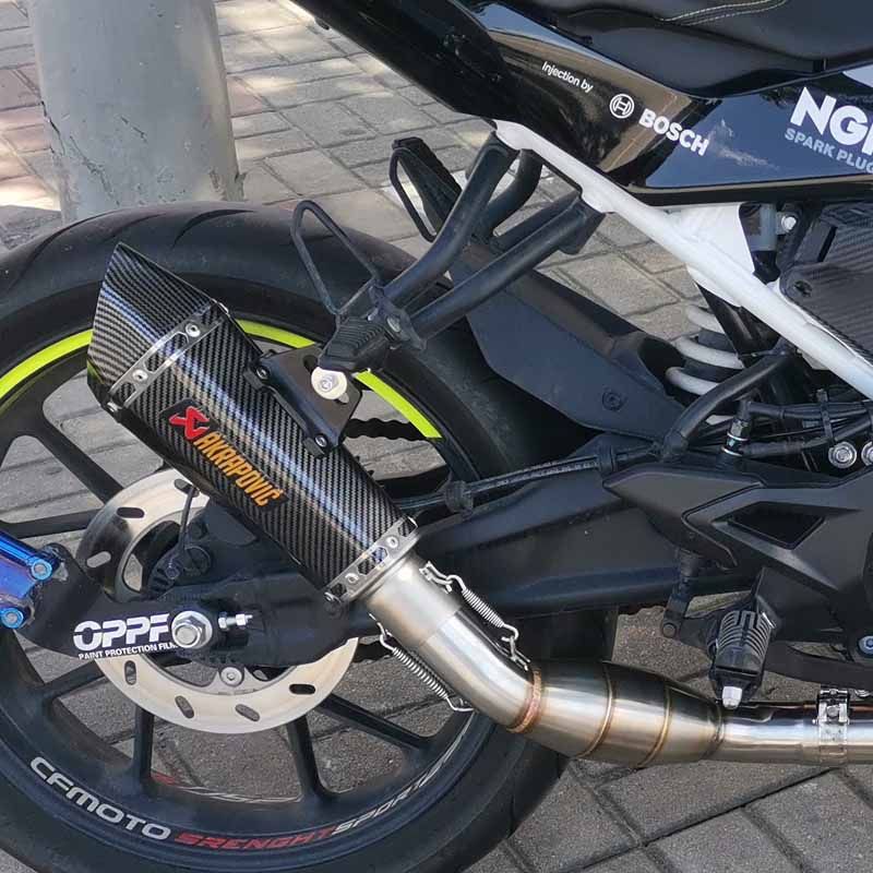 适用春风nk250改装全套排气管摩托跑车250sr回压前段飞鹰r25排气