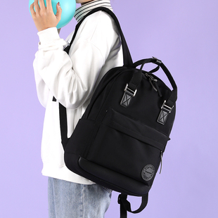 2020新款简约大容量双肩包中学生书包女大学生背包可手提百搭背包