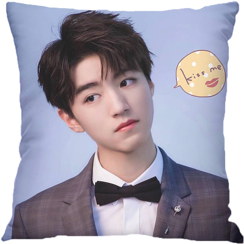 王俊凯抱枕定制tfboys午睡毛绒方形沙发卧室枕头靠垫男女生日礼1