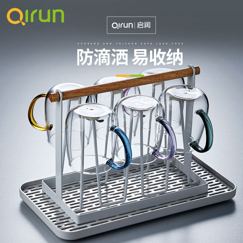 玻璃杯带把耐热透明简约牛奶杯客厅喝水杯家用杯子6只装茶杯套装,餐饮具,玻璃杯,淘宝优惠券,粉丝福利购,淘宝优惠卷