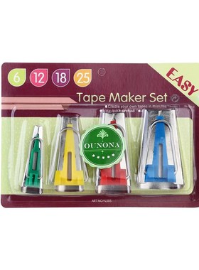 ONONA 4 Sizes Fabric Bias Tape Makers Binding Tools Sewing Q