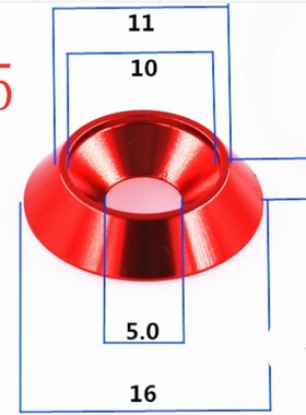 *5--10pcs M4 M5 M6 M8 Aluminum Colourful Countersunk mbrella