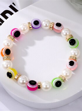 小众高货2023 New Retro Evil Eye Bracelets For Men Women Jewe
