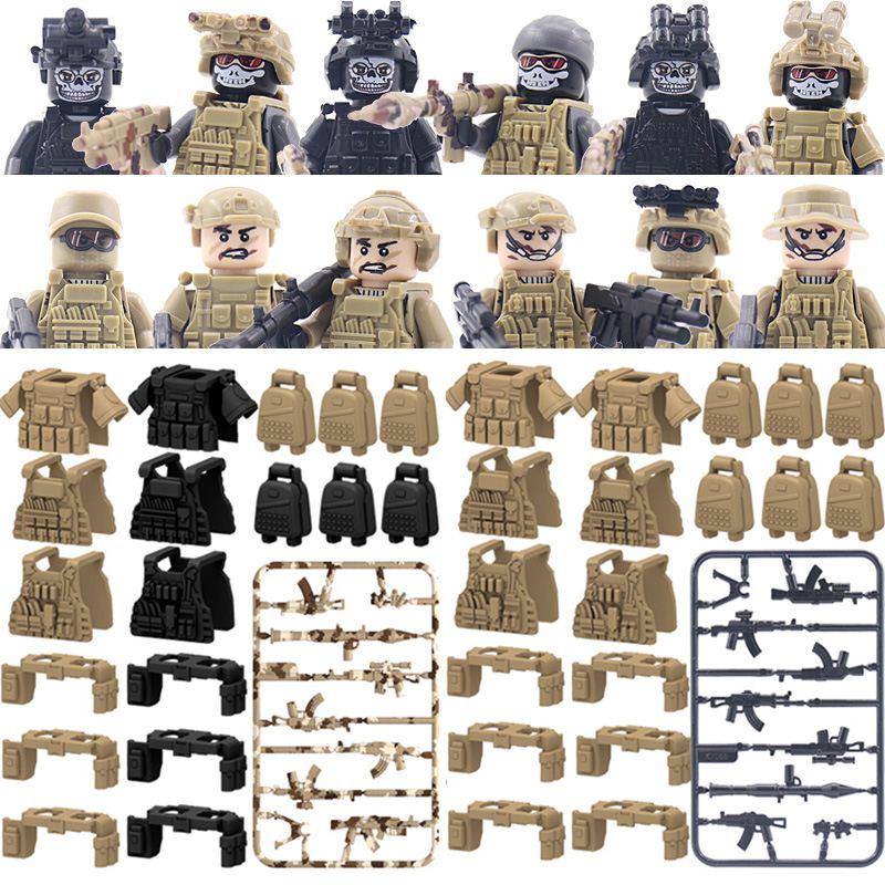 速发Ghost Commando Special Forces Building Blocks Army Soldi