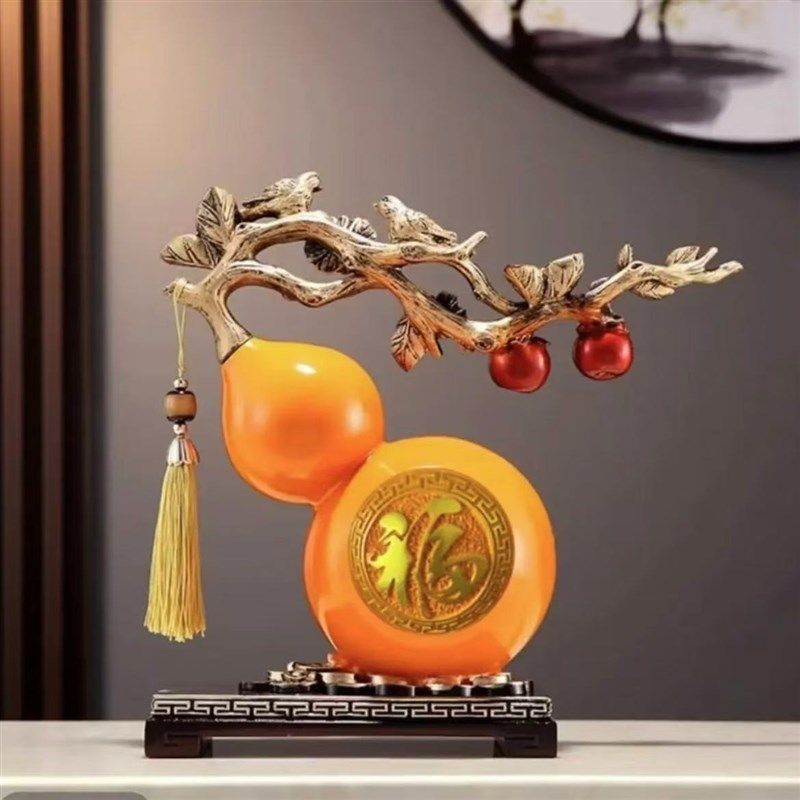 中式葫芦新居摆件招财工艺品客厅电视柜酒柜装饰品乔迁玄关礼物,家居饰品,桌面摆件,淘宝优惠券,粉丝福利购,淘宝优惠卷