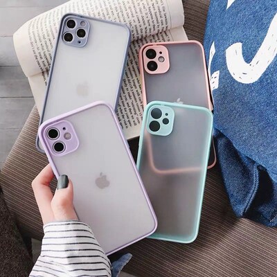 Hybrid Simple Matte Bumper Phone Case for iphone X 7 8 Plus