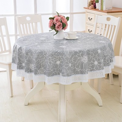 PVC Waterproof Table Cloth Round Tablecloth Nappe Table Cove