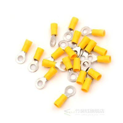 速发推荐20pcs Yellow Ring insulated terminal Cable Wire Conn