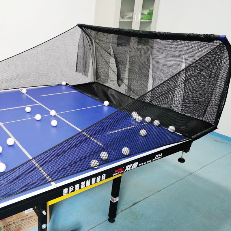 乒乓球接球网落h地式收球网集球器多球架捡球网发球机移动式集球