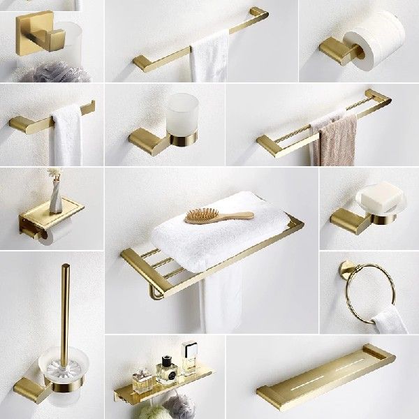 YooapsBSushed kGold SUS304 Stainles rteel Bathroom Hardware