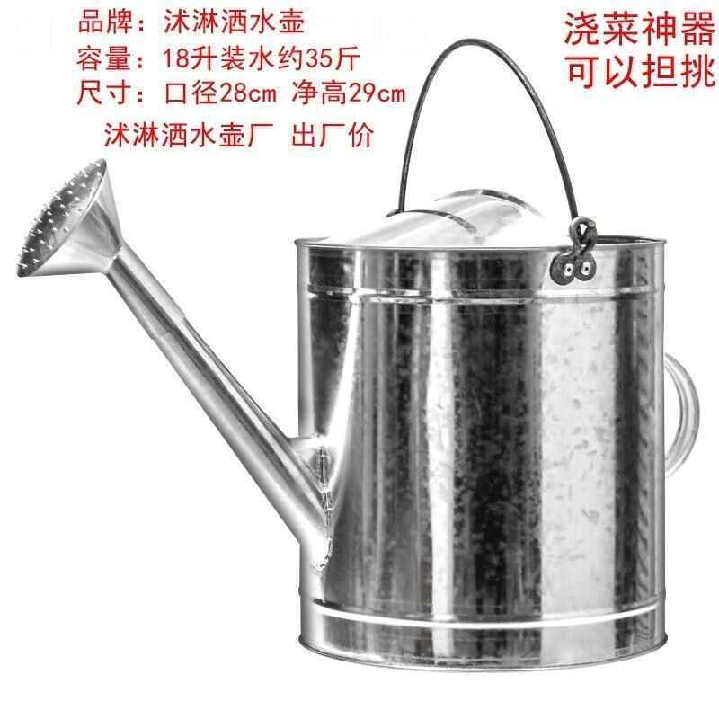 小众高货浇花储水桶洒水壶浇花家用不锈钢浇菜水壶大容量农用大号