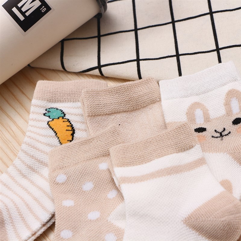 推荐Pairs/lot-Y Kids Socks Summer Cotton Cartoon Animal Kid