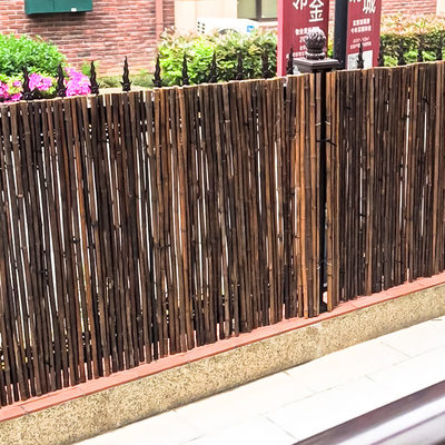 竹篱笆栅栏围栏户外花园防腐护栏C阳台竹子装饰院子隔断围墙碳化