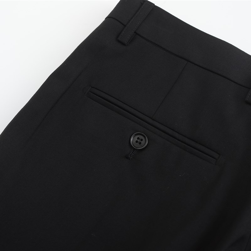 2024新款招行行服男裤 纯黑色男士西裤直筒商务休闲秋冬裤子