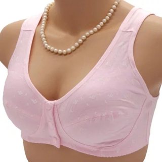 速发1PC Women Mother Wireless Cotton Bras Lingerie Front Clo