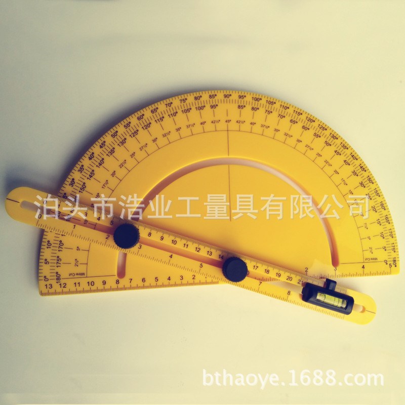 组合式角度尺塑料180度 可调量角器 万向角度测量尺 功能活动角尺
