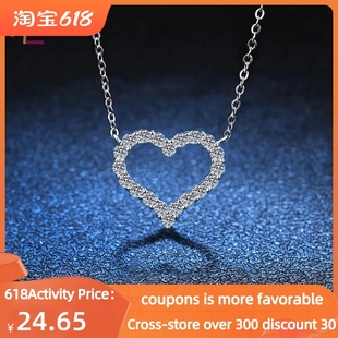 Pendant Jewelry Women 速发Necklace Heart Chain for Clavicle