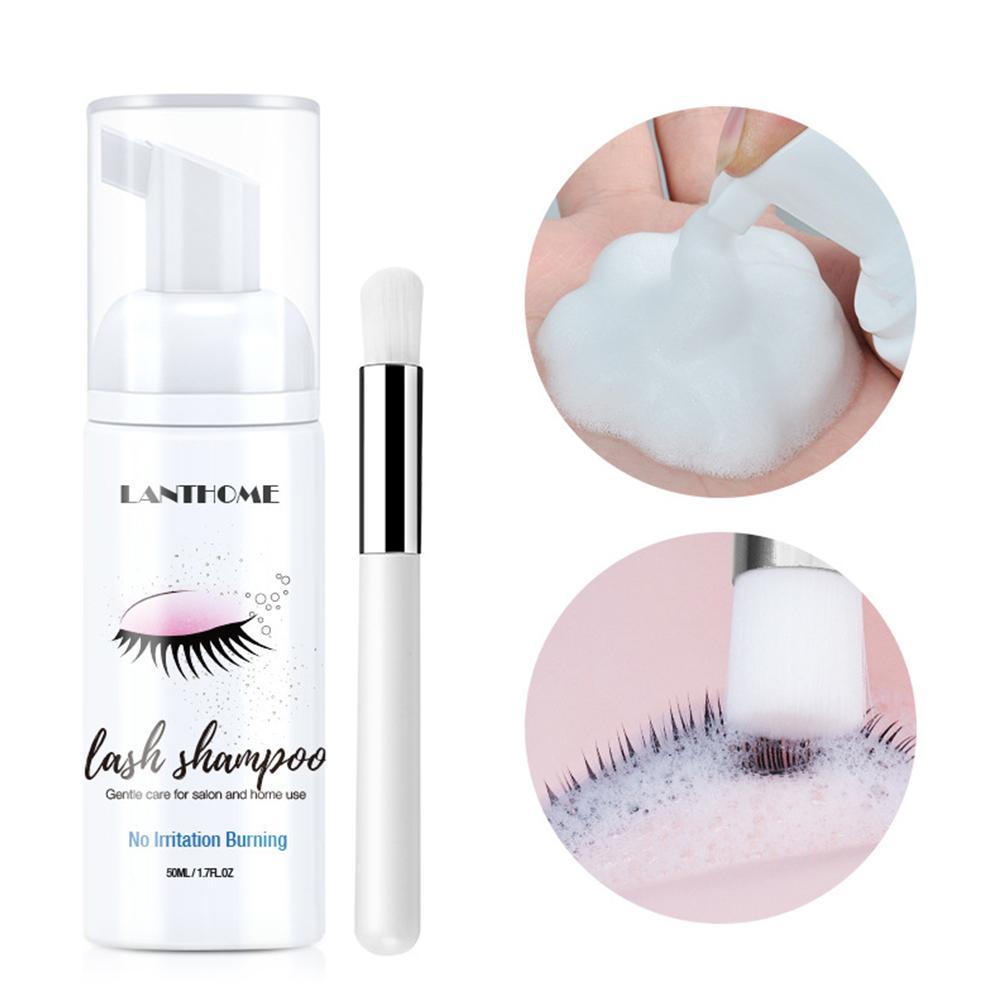 推荐Eyelash Extensions Brush Shampoo Eye Lash Cleaning Foam