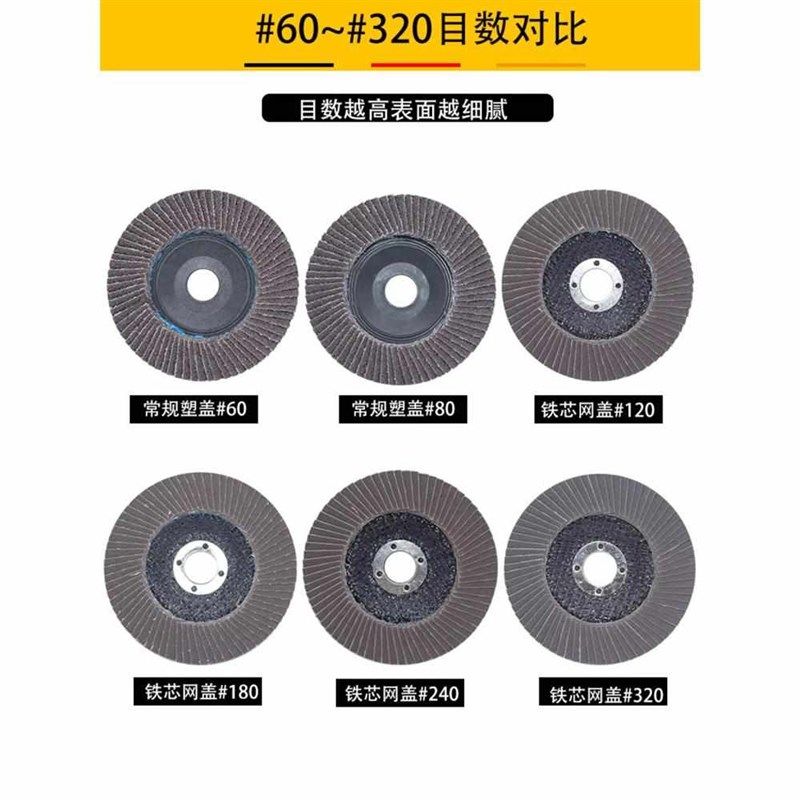 角磨机百叶片百叶轮打磨片100砂纸不锈钢金属抛光片磨光机砂轮片,标准件/零部件/工业耗材,百叶轮,淘宝优惠券,粉丝福利购,淘宝优惠卷