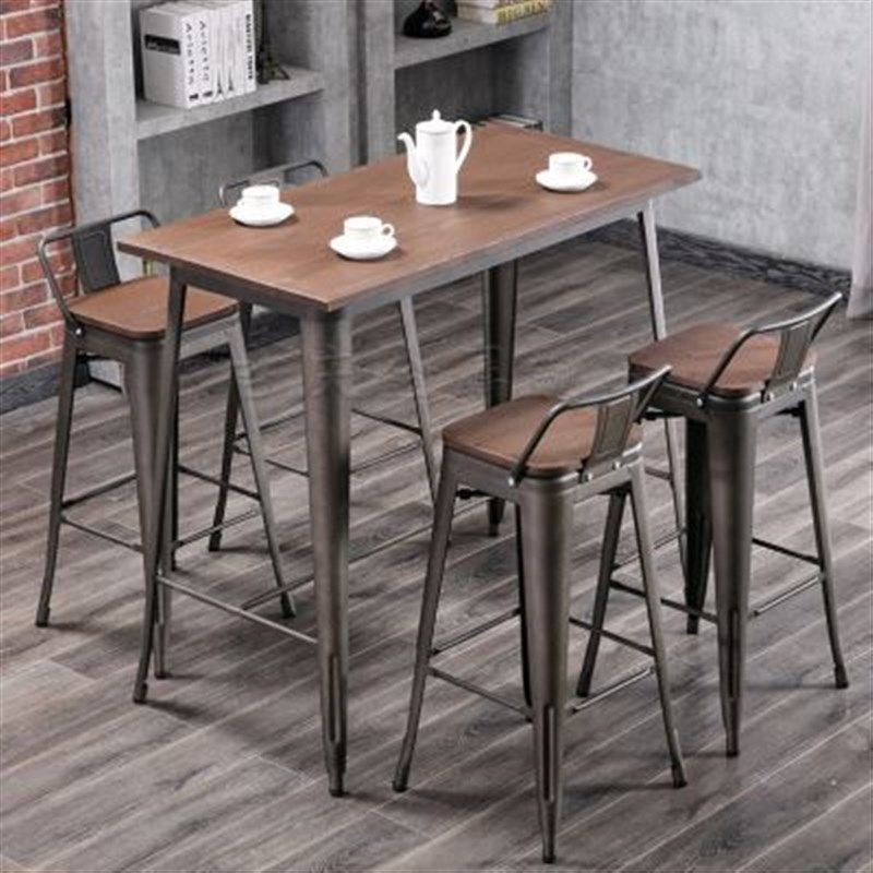 长方形铁艺长条桌金属靠墙不锈钢吧台桌阳台户外高脚桌简约酒吧桌,商业/办公家具,酒吧桌,淘宝优惠券,粉丝福利购,淘宝优惠卷