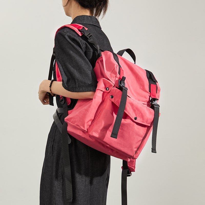 双肩包设计感小众大容量书包户外旅游轻便背包女大学生旅行登山包,箱包皮具/热销女包/男包,双肩背包,淘宝优惠券,粉丝福利购,淘宝优惠卷